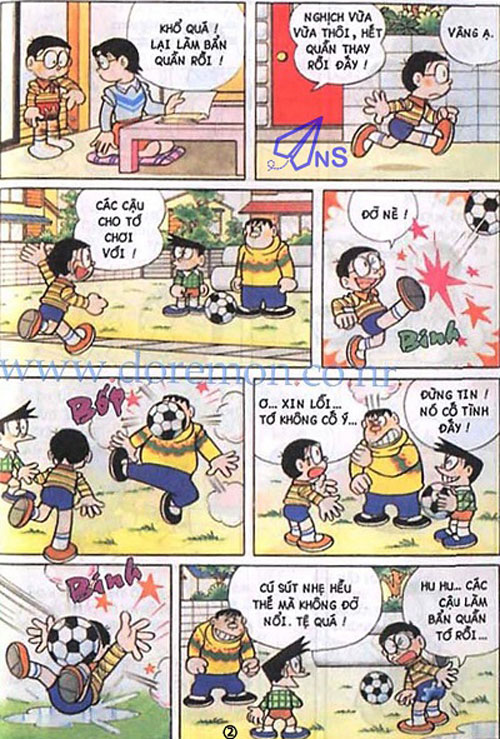 Đọc truyện Doraemon màu: Quần Sooc chiếc xa